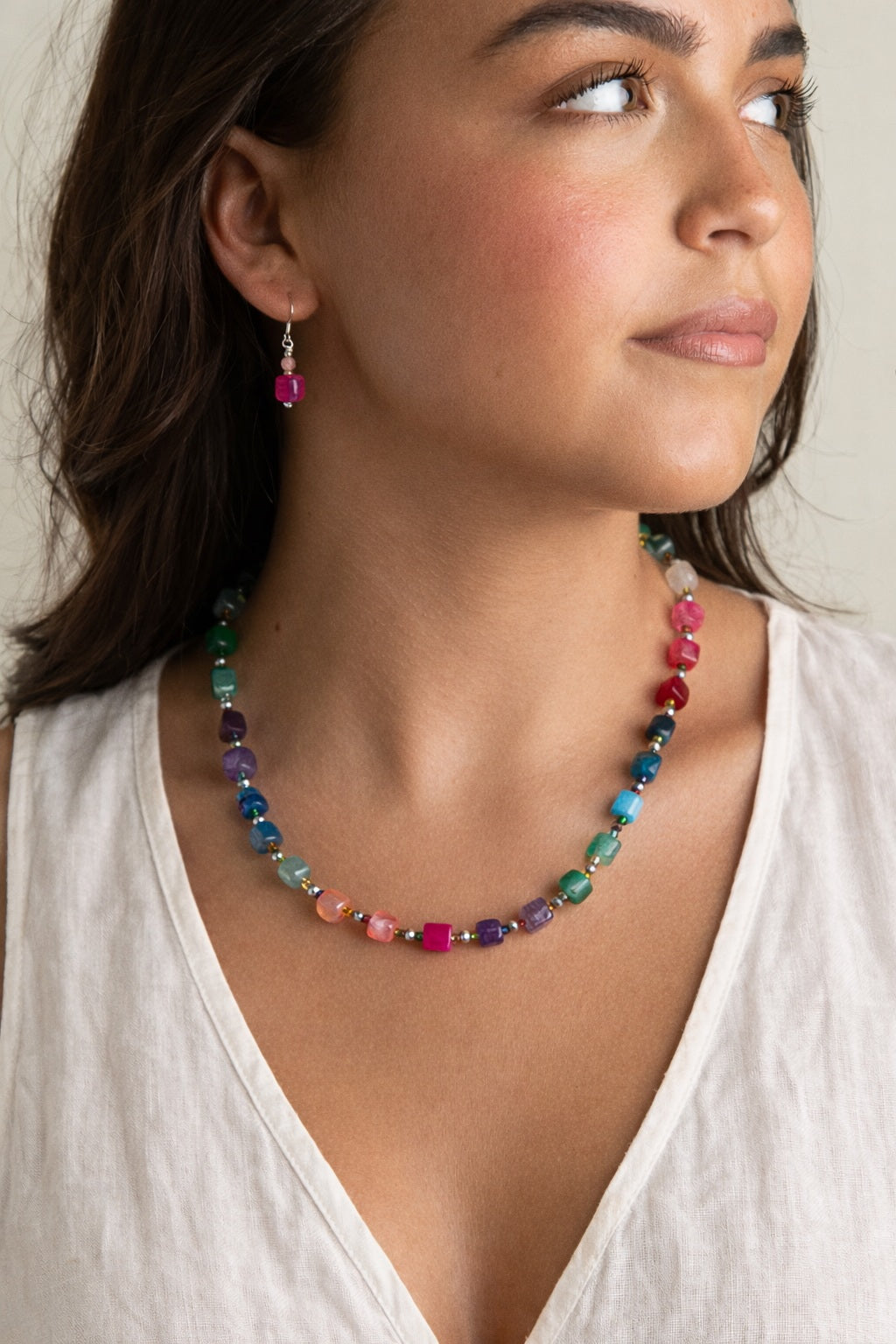 Elegant bright gemstone agate jewellery collection by Arran Bay
