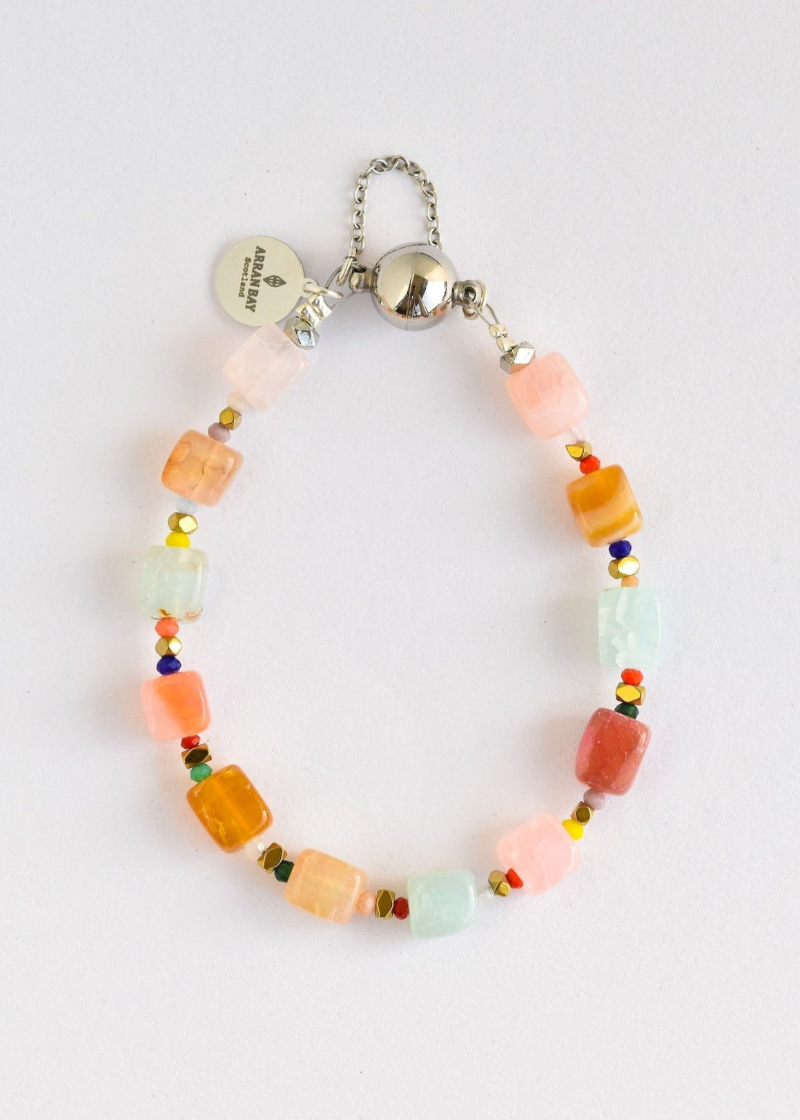 Pastel agate bracelet