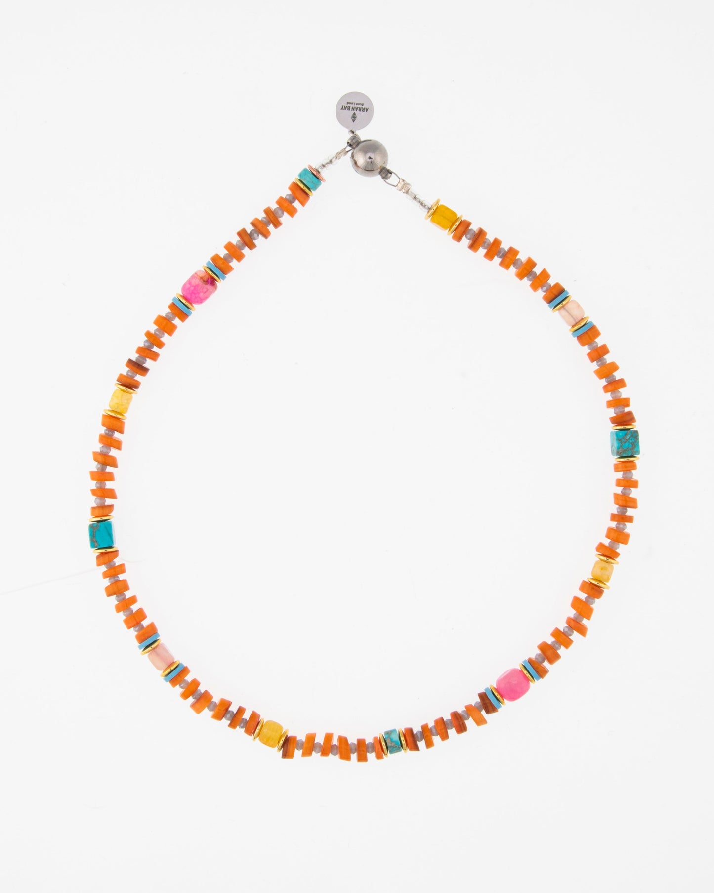 Orange shell necklace
