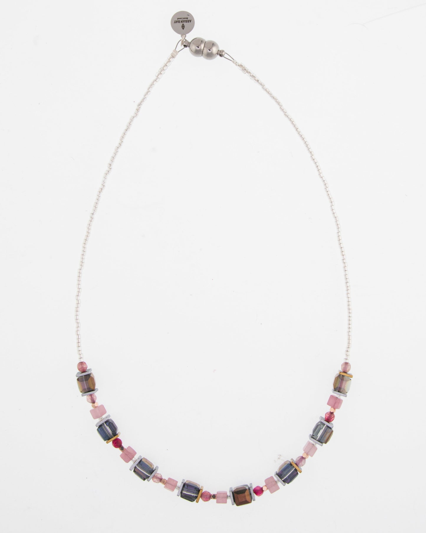 Sparkling pink necklace