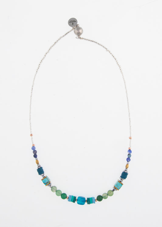 Jasper and agate necklace