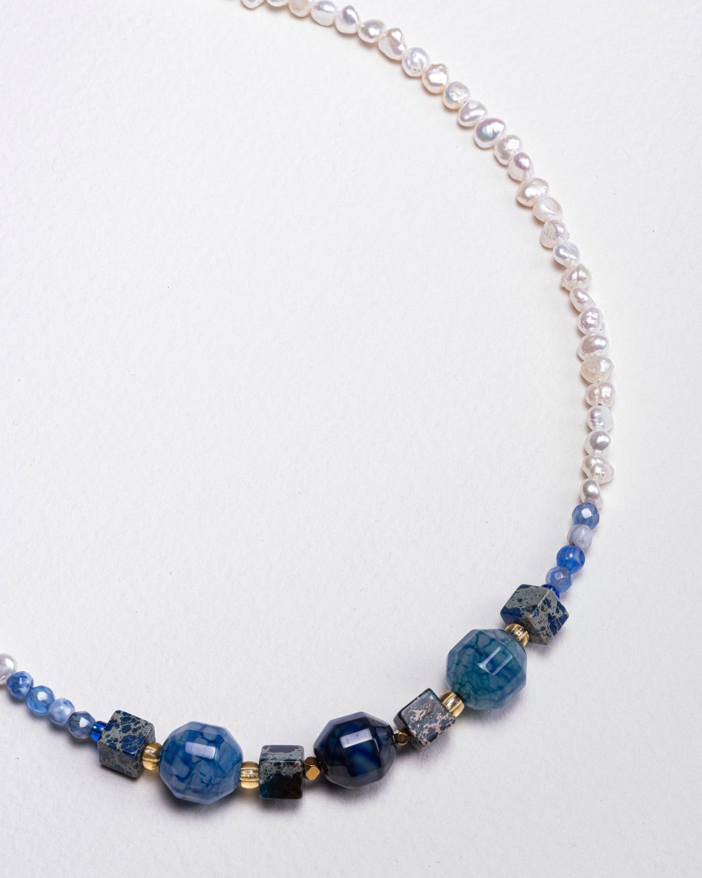 Pearl and jasper necklace