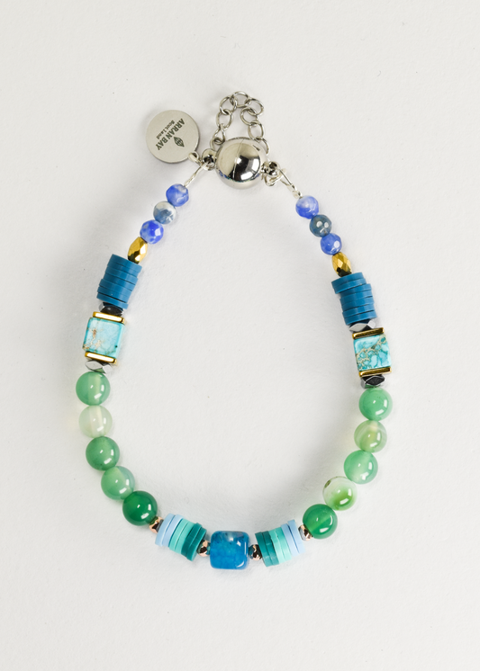 Jasper and agate bracelet