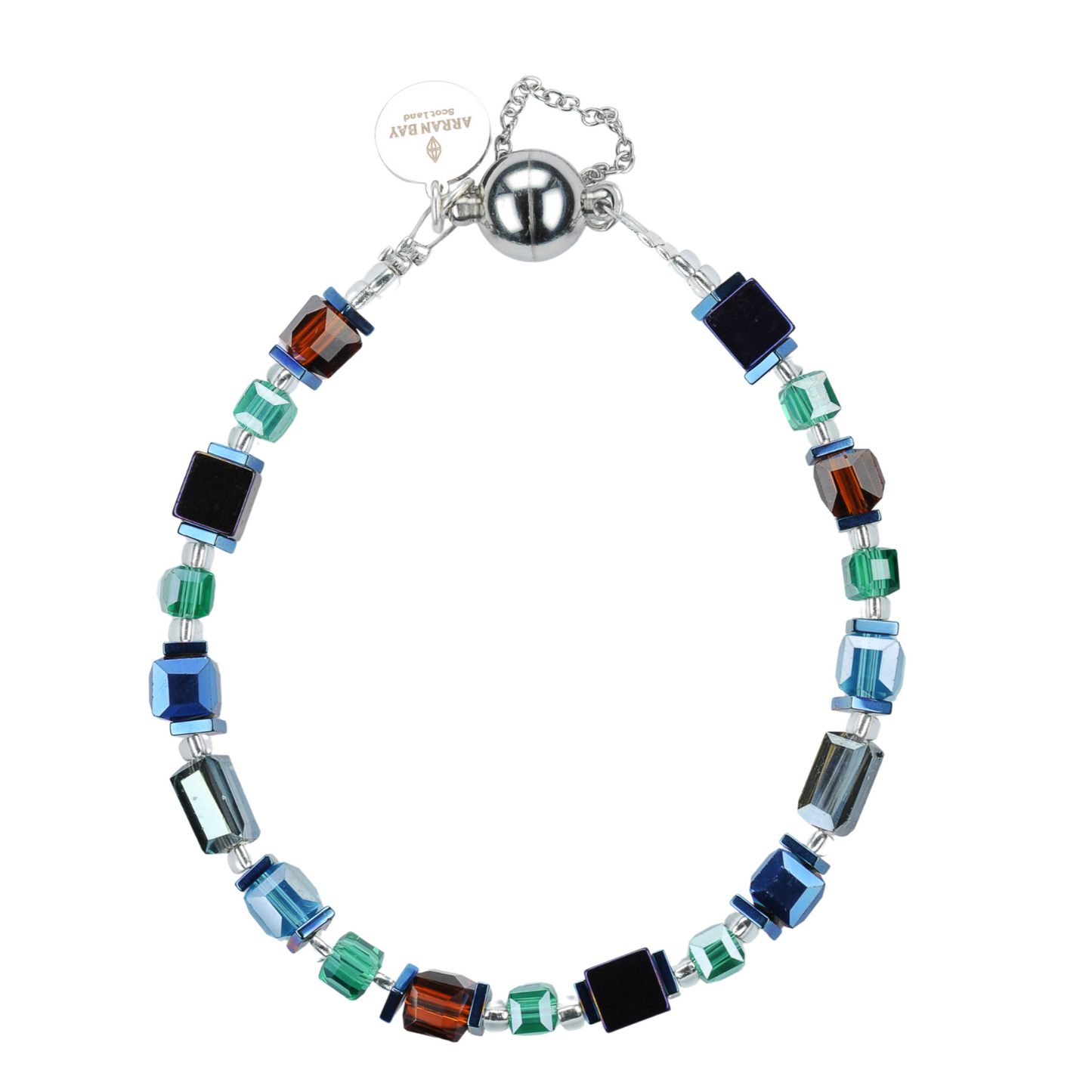 Metallic cube bracelet