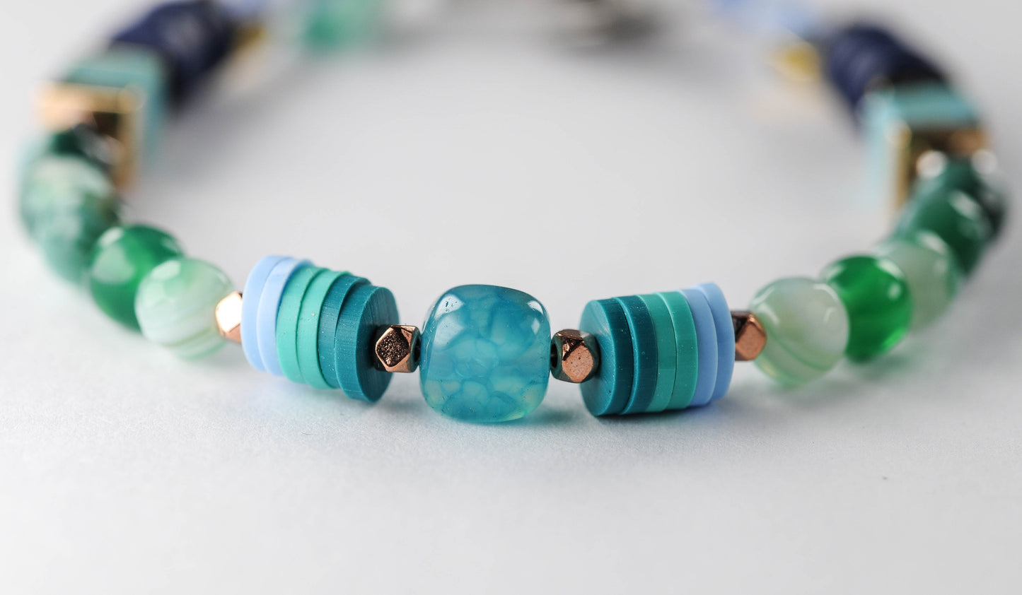 Jasper and agate bracelet
