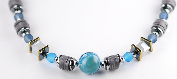 Blue agate centre bracelet