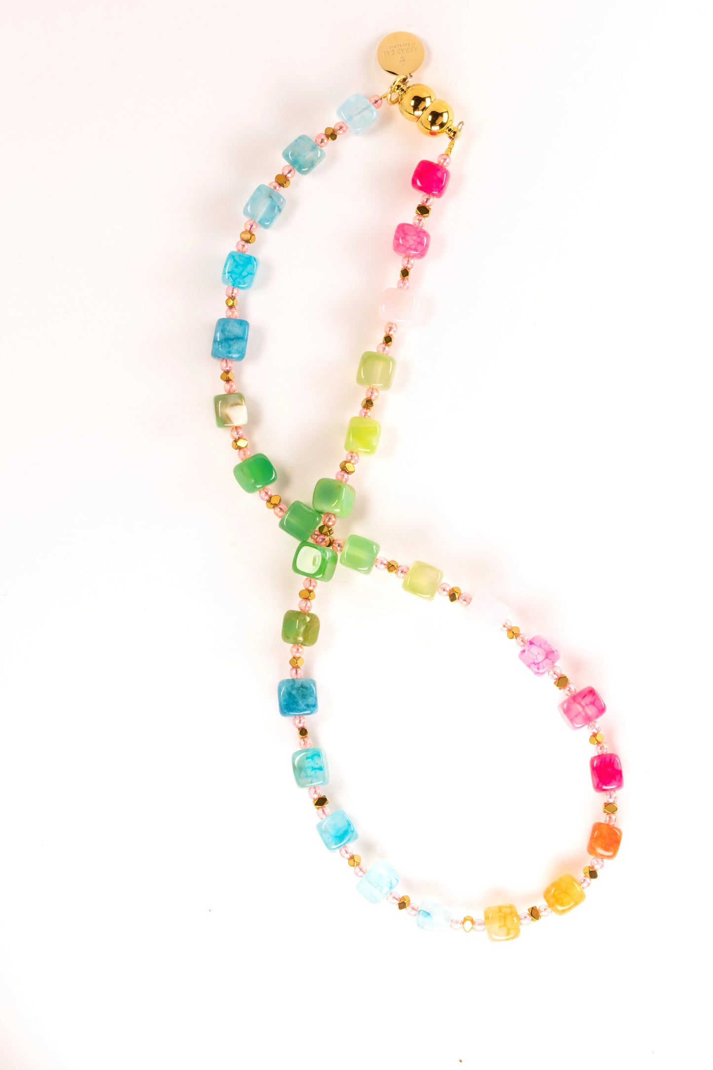 Sunlit Stones Necklace – Rainbow Agate