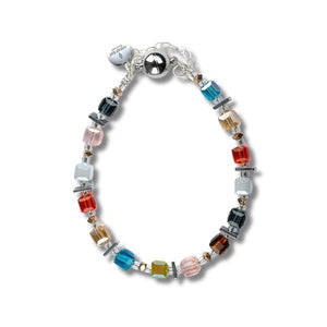 Vibrant glass bracelet