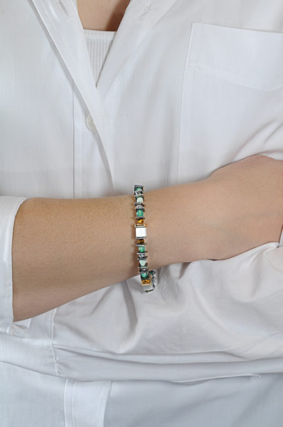 Multi-colour semi precious bracelet - Mint