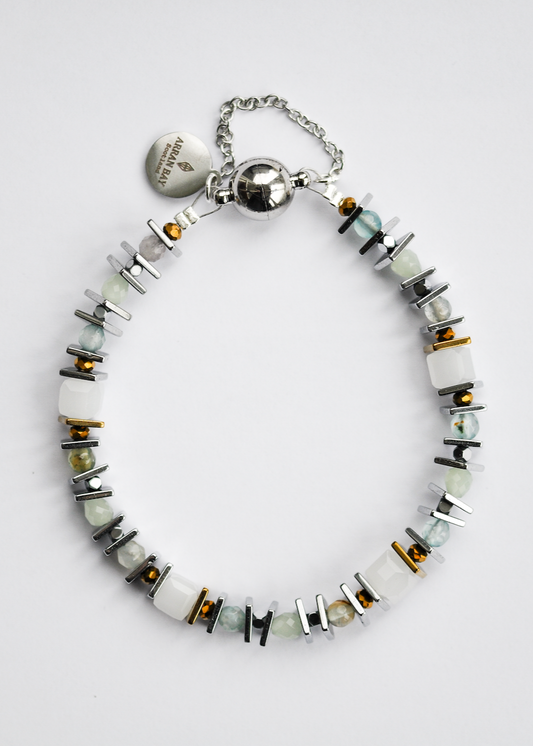 Mint semi precious bracelet