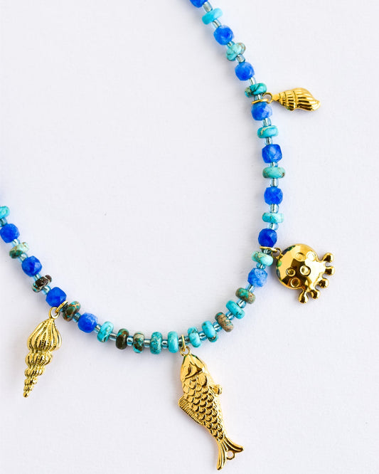 Ocean charm necklace