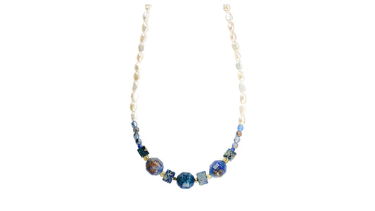 Pearl and jasper necklace