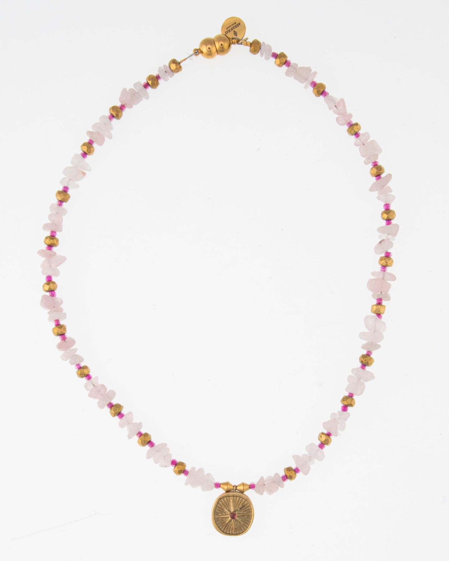 Pink Rose necklace