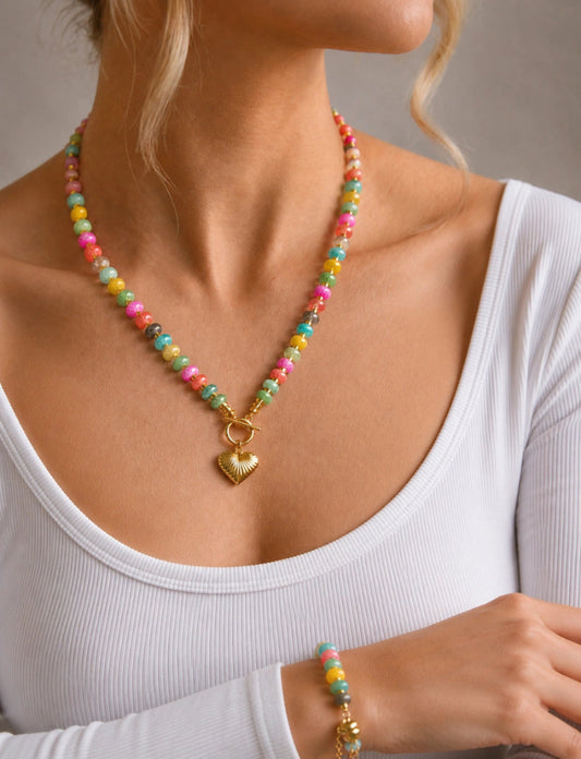 Sunlit Heart Necklace