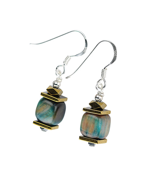 Tigers eye earrings