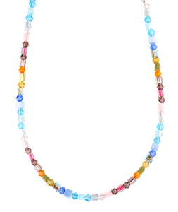 Tiny pastel glass necklace