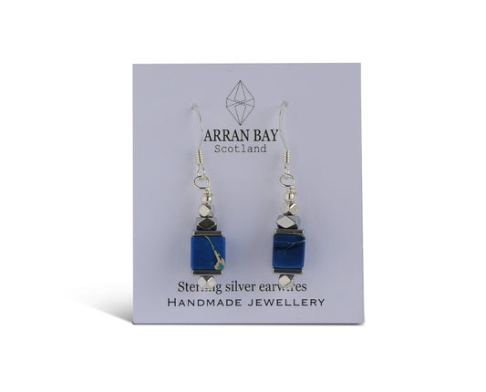 Blue jasper earrings