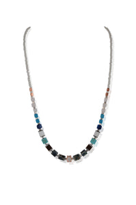 Cubic Zirconia agate necklace